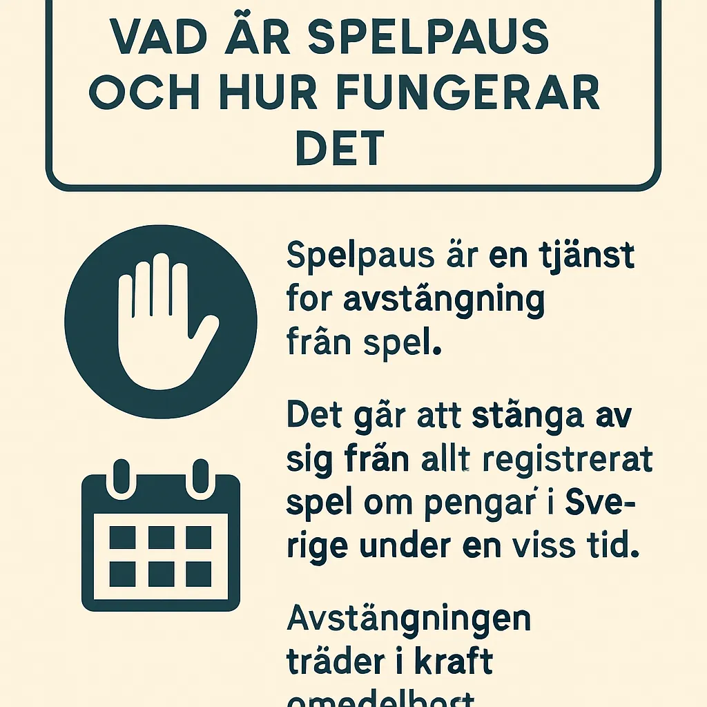 Vad är Spelpaus och hur fungerar det