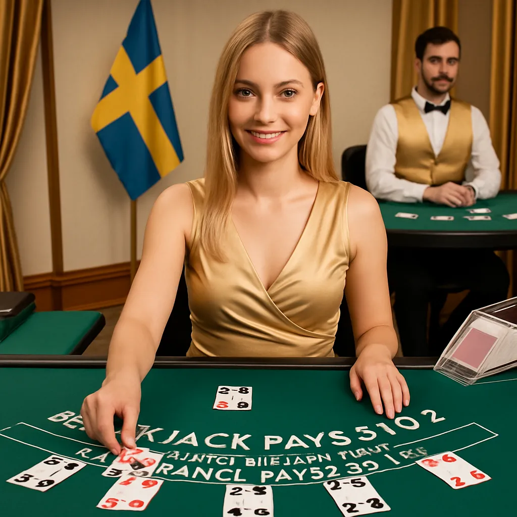 Live blackjack med svenska dealers